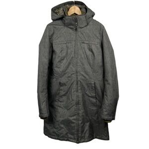 NEW! Firefly Long Grey Gray Winter Coat Sweater Collar & Cuffs Fleece Lined LG